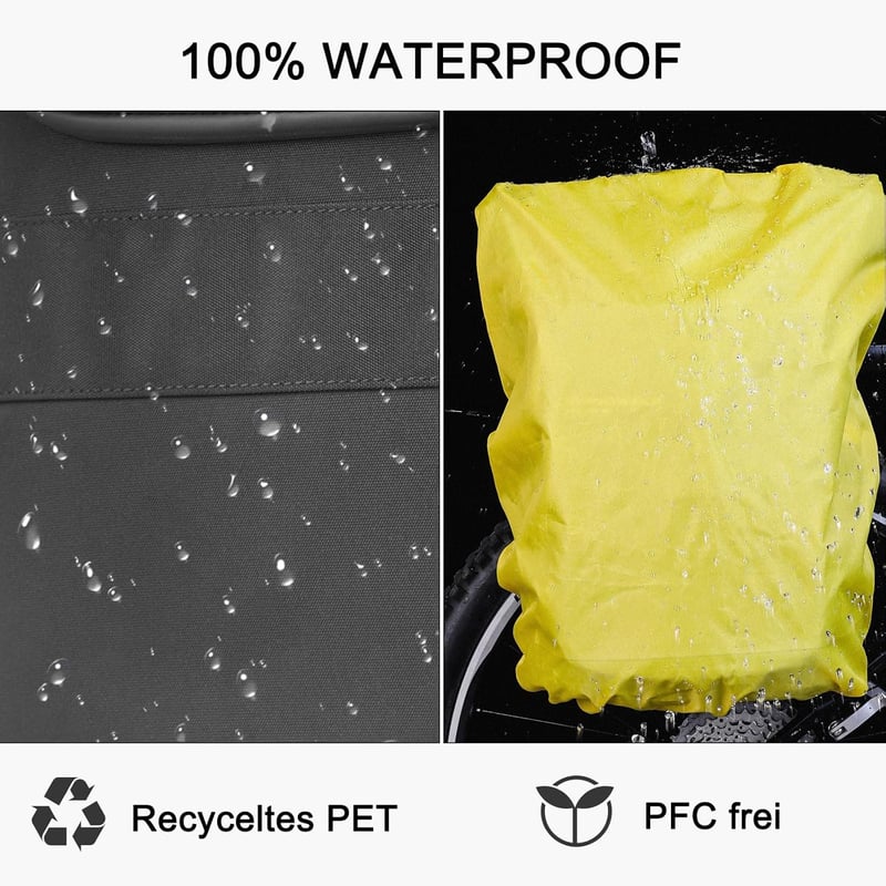 BAIGIO 25L Vízálló Kerékpár Hátizsák Csomagtartóra Laptop Táska Válltáska