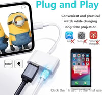 Baishidun Lightning to HDMI Adapter iPhone/iPad Készülékekhez - 1080P Digitális AV Konverter TV/Projektor/Monitor Csatlakoztatásához, iOS Ko 5