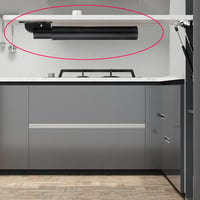 Picioare de masă Baitang din oțel inoxidabil, picioare de mobilier telescopice pliabile cu înălțime reglabilă, suport pentru blat de bar, cu talpă de protecție și șuruburi, 55-85 cm, negru 7