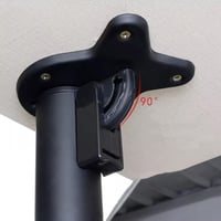 Picioare de masă Baitang din oțel inoxidabil, picioare de mobilier telescopice pliabile cu înălțime reglabilă, suport pentru blat de bar, cu talpă de protecție și șuruburi, 55-85 cm, negru 4