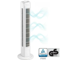 BAKAJI Samostojeći toranj ventilator s oscilacijom, 3 brzine i 3 načina rada, tih rad, 45W, visina 78 cm, kabel 1,5 m, bijeli 2