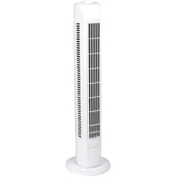 BAKAJI Samostojeći toranj ventilator s oscilacijom, 3 brzine i 3 načina rada, tih rad, 45W, visina 78 cm, kabel 1,5 m, bijeli 1