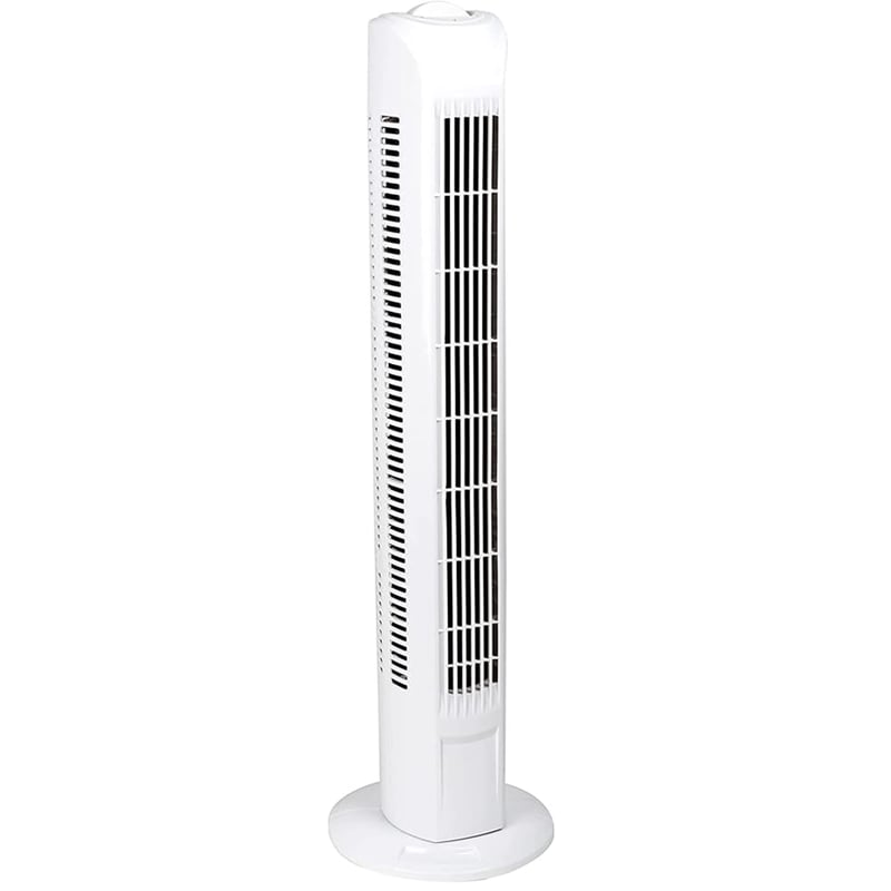BAKAJI Samostojeći toranj ventilator s oscilacijom, 3 brzine i 3 načina rada, tih rad, 45W, visina 78 cm, kabel 1,5 m, bijeli