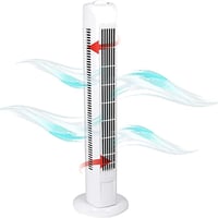 BAKAJI Samostojeći toranj ventilator s oscilacijom, 3 brzine i 3 načina rada, tih rad, 45W, visina 78 cm, kabel 1,5 m, bijeli 6