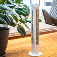 BAKAJI Samostojeći toranj ventilator s oscilacijom, 3 brzine i 3 načina rada, tih rad, 45W, visina 78 cm, kabel 1,5 m, bijeli 5