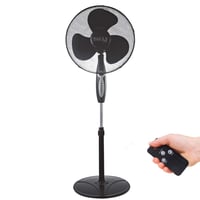 Stĺpový ventilátor BAKAJI 45W, priemer lopatiek 40 cm, 3 rýchlosti, nastaviteľná výška, horizontálna oscilácia, s diaľkovým ovládaním, čierny 3