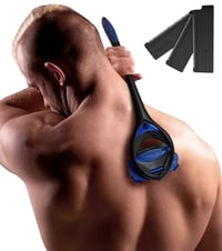 BakBlade 3.0 Stealth férfi háti borotvá hosszú ergonomikus nyéllel fájdalommentes borotválkozáshoz - matte black 1
