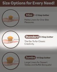 Bake Choice muffin papírforma natúr, zsírálló pergamen - 200 db 6
