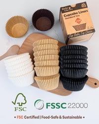 Bake Choice muffin papírforma natúr, zsírálló pergamen - 200 db 5