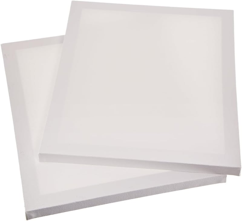 Baker Ross Fehér Festővászon Készlet 25x30cm - 2db Nyújtott Vászon Festéshez