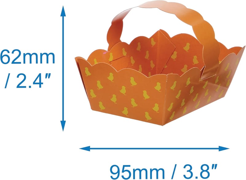 Baker Ross Húsvéti Kosarak Készlet - 30 db, DIY Tojáskereső Kosarak Gyerekeknek
