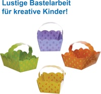 Baker Ross Húsvéti Kosarak Készlet - 30 db, DIY Tojáskereső Kosarak Gyerekeknek 5