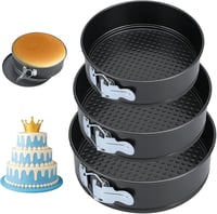 Bakiauli Springform Tortaforma 18-22 cm Teflonbevonatú Kerek Sütőforma - Ø18cm/Ø20cm/Ø22cm 1