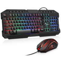 BAKTH set gaming tipkovnica i miš – RGB pozadinsko osvjetljenje, 3600 DPI, USB 1
