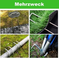 Bakulyor 100 db talajhorgony + 100 db alátét, galvanizált talajcsap 15 cm 4