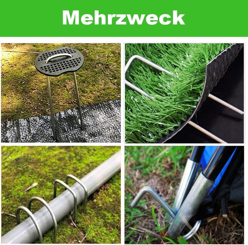 Bakulyor 100 db talajhorgony + 100 db alátét, galvanizált talajcsap 15 cm