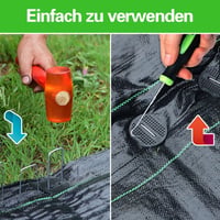 Bakulyor 100 db talajhorgony + 100 db alátét, galvanizált talajcsap 15 cm 5