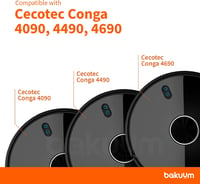 BAKUUM Cecotec Conga 4090 4490 4690 Központi Kefe Tartó és Henger Fedél 3
