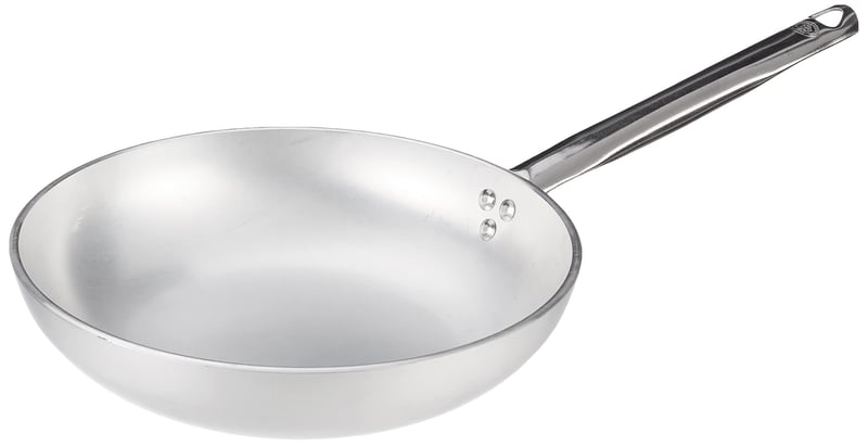 Aluminijska tava Baldassare Agnelli s visokim rubom, debljine 5 mm, s ručkom od nehrđajućeg čelika, srebrna, promjera 28 cm