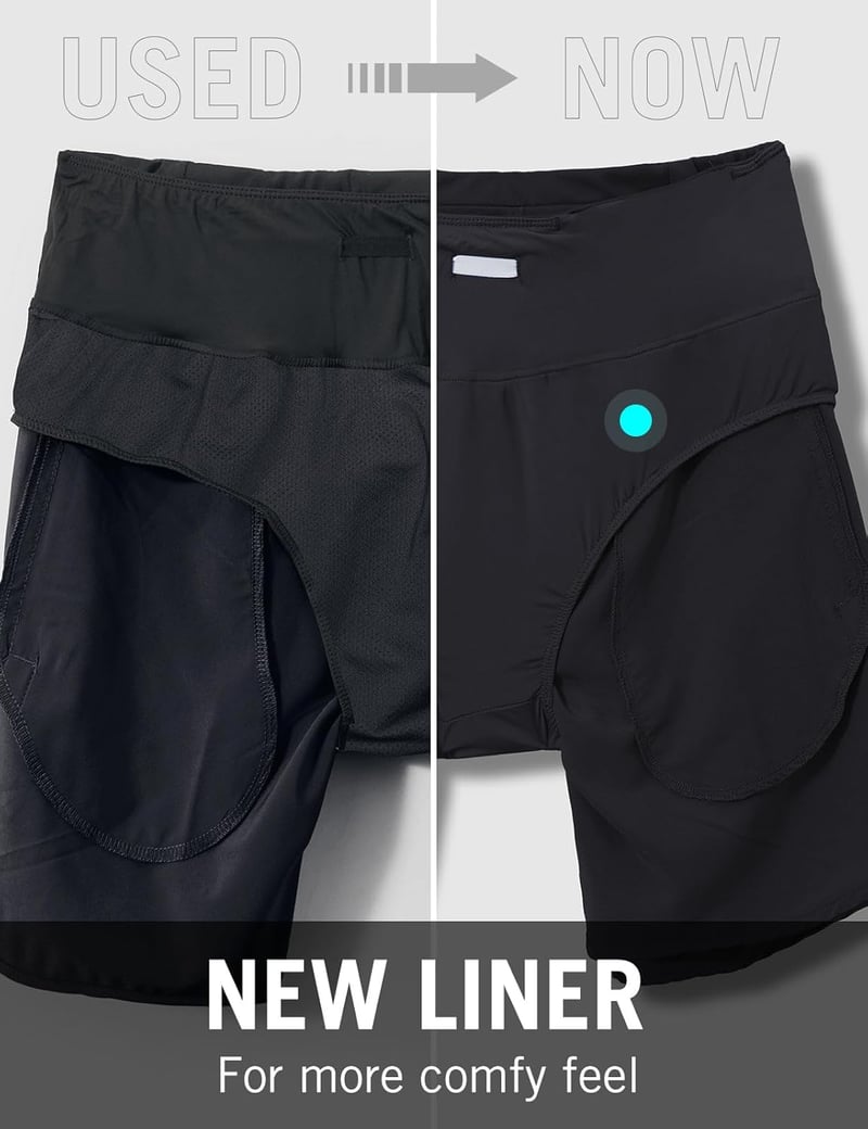 BALEAF női futó rövidnadrág 4 zsebbel, belső bikinivel, sportnadrág jogging - M, Black