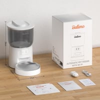 Automatický dávkovač krmiva pre mačky Balimo 3L, Wi-Fi 2,4 GHz, ovládanie cez aplikáciu, 10-sekundový hlasový záznam, 1 – 10 jedál denne, vhodný aj pre psov, biely 8