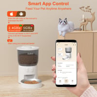 Automatický dávkovač krmiva pre mačky Balimo 3L, Wi-Fi 2,4 GHz, ovládanie cez aplikáciu, 10-sekundový hlasový záznam, 1 – 10 jedál denne, vhodný aj pre psov, biely 6