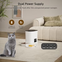 Balimo WiFi automata kisállat etetőgép rozsdamentes tállal, 3 L - fehér 6