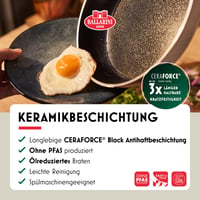 Panvica BALLARINI Ledro 28 cm, hliníková, na indukciu, s keramickým nepriľnavým povrchom, Thermopoint, béžová, vyrobená v Taliansku 2