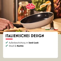 Panvica BALLARINI Ledro 28 cm, hliníková, na indukciu, s keramickým nepriľnavým povrchom, Thermopoint, béžová, vyrobená v Taliansku 7