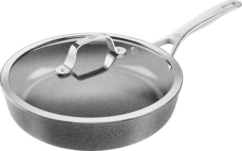BALLARINI Salina panvica s pokrievkou, 28 cm, keramický nepriľnavý povrch, indukcia, na všetky typy sporákov, hliník, sivá