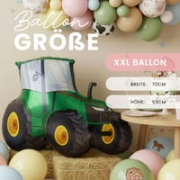 balloa XXL Fóliový balón Traktor Farma pre deti - Héliový balón na narodeniny, párty dekorácia pre chlapcov a dievčatá, 70 cm 4