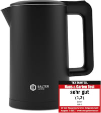 Balter WK-4 Rozsdamentes Elektromos Vízforraló 1.7L Dupla Falú LED Fekete 1