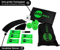 bamball Roundnet szett 3 labdával (1 edző és 2 játéklabda) extra pumpával, erősített keretelemekkel, tornatáskában 4