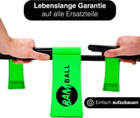 bamball Roundnet szett 3 labdával (1 edző és 2 játéklabda) extra pumpával, erősített keretelemekkel, tornatáskában 3