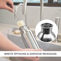 Bambaw Rozsdamentes Acél Kulacs 1000ml - Szivárgásmentes Újrahasználható Ivópalack Kempinghez, Túrázáshoz - BPA-mentes Környezetbarát Sportp 4