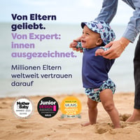 Bambino Mio Újrahasználható Úszópelenka Csecsemőknek és Kisgyerekeknek, Bálna mintás, S méret, 0-6 hónap 4