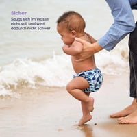 Bambino Mio Újrahasználható Úszópelenka Csecsemőknek és Kisgyerekeknek, Bálna mintás, S méret, 0-6 hónap 6