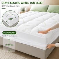 Bambusov zaštitnik za madrac, rashladni nadmadrac tipa Pillow Top – 137x190 cm (Full veličina) 3