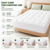 Bambusov zaštitnik za madrac, rashladni nadmadrac tipa Pillow Top – 137x190 cm (Full veličina) 5