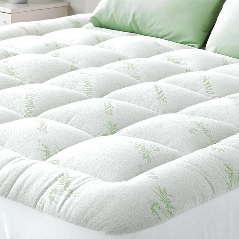Bambusov zaštitnik za madrac, rashladni nadmadrac tipa Pillow Top – 137x190 cm (Full veličina)