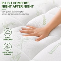 Bambusov zaštitnik za madrac, rashladni nadmadrac tipa Pillow Top – 137x190 cm (Full veličina) 2