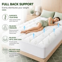 Bambusov zaštitnik za madrac, rashladni nadmadrac tipa Pillow Top – 137x190 cm (Full veličina) 6
