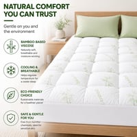 Bambusov zaštitnik za madrac, rashladni nadmadrac tipa Pillow Top – 137x190 cm (Full veličina) 8