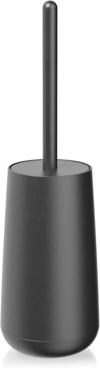 Bamodi WC kefe és tartó szett - modern design, hatékony tisztítás, fekete 1