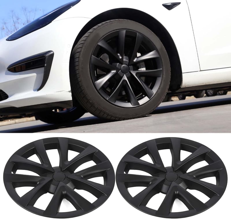 banapoy 4 db 18 hüvelyk kerékabroncs fedél Tesla Model S Plaid stílusú felni borítás