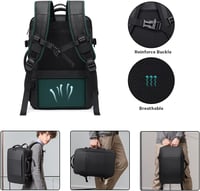 BANGE Utazó Hátizsák, Kézipoggyász Méretű Táska, Átalakítható Sporttáska 17,3 Colos Laptophoz, Unisex Túrahátizsák 5