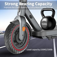 BANGTING 10x2.125 Defektmentes Tömör Gumiabroncs Elektromos Rollerekhez - Xiaomi, Gotrax Kompatibilis - 500kg Teherbírás - 2db Szett 5