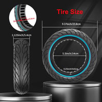 BANGTING 10x2.125 Tömör Roller Gumi - Univerzális Elektromos Roller Abroncs, Többféle Mérethez Kompatibilis, 6.5-6.65" Felnihez 7