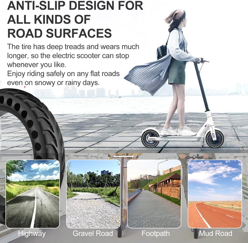 BANGTING Kerék Szett Xiaomi Roller M365/Pro/1S/Pro2/Essential Modellekhez - 8,5 Colos Tömör Gumi Csere Kerekek Elektromos Rollerhez

AI: I'v