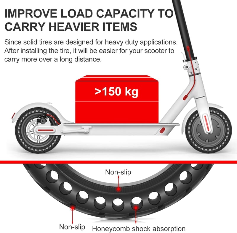 BANGTING Kerék Szett Xiaomi Roller M365/Pro/1S/Pro2/Essential Modellekhez - 8,5 Colos Tömör Gumi Csere Kerekek Elektromos Rollerhez

AI: I'v